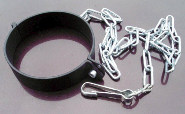 PRANGER METALL - Sklavenhalsband mit Kette