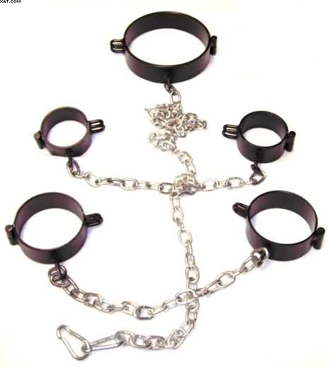 PRANGER METALL - Kettenfessel-Satz 5 Stück mit Ketten